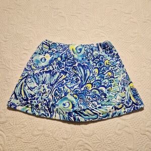 Lilly Pulitzer women's XXS Madison Skort in Blue Crush After Party VGUC